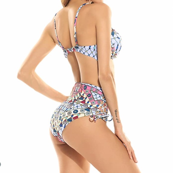 High waisted tribal bikini - Picture 2 of 7